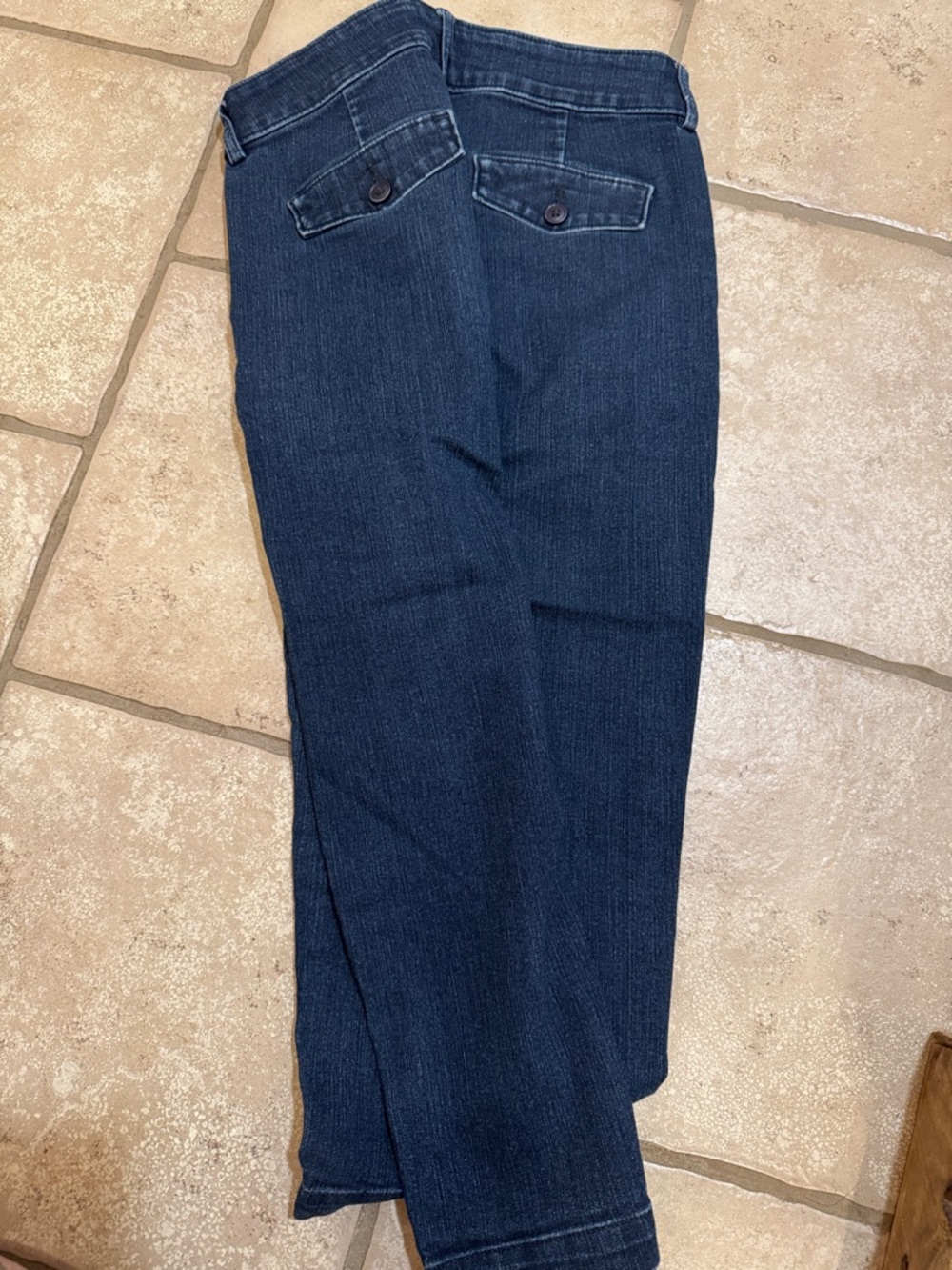 Lee Women's Capri Jeans - Dark Blue - Picture 3 of 3